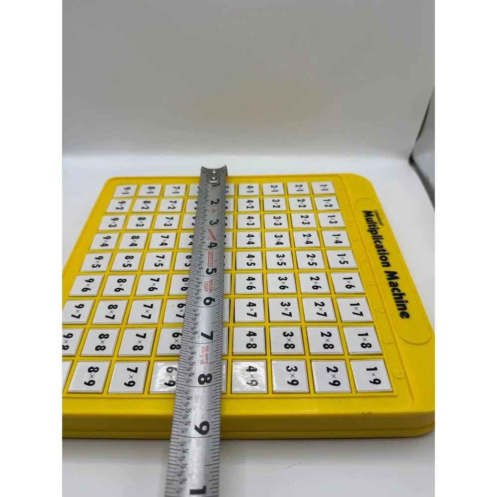 Lakeshore Multiplication Machine Math Learning Toy Educational Tool Yellow 1-9